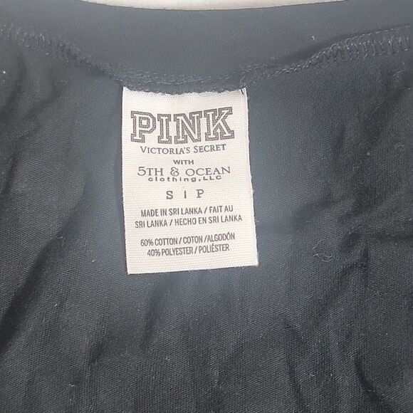 PINK by Victoria's Secret Kansas State State Black and Silver Tee EMAW - Picture 3 of 4